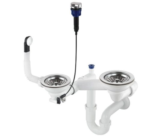 Mosogató szifon,Deante Space-Saver szifon gránit mosogatókhoz,1,5-2 medencés,Space-Saver ZXY_9973