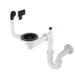   Mosogató szifon,Deante Space-Saver szifon gránit mosogatókhoz,1 medencés,Space-Saver ZXY_N949