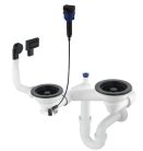Mosogató szifon,Deante Space-Saver szifon gránit mosogatókhoz,1,5-2 medencés,Space-Saver ZXY_N973