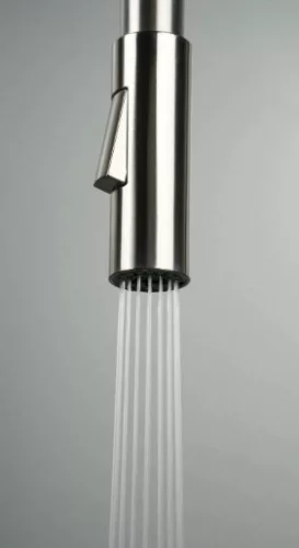 Mosogató csaptelep, Deante Luno rugalmas kifolyó,2 áramlási típus,bézs,szálcsiszolt acél BOC_5740