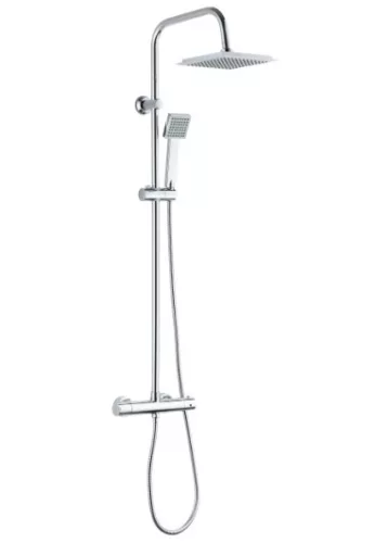 Zuhanyszett, Deante Joko zuhanyszett esőztető zuhanyfej termosztátos csapteleppel, króm NBJ_051T