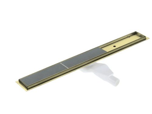 Padlóösszefolyó, Deante zuhanyfolyóka, 60 cm, szálcsiszolt arany KOS_R06D