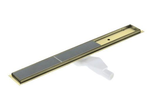 Padlóösszefolyó, Deante zuhanyfolyóka, 100 cm, szálcsiszolt arany KOS_R10D