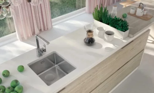 Mosogatótálca, Deante Egeria 1 medencés, acél mosogató, szálcsiszolt acél ZPE_010B