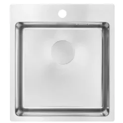   Mosogatótálca, Deante Olfato 1 medencés, acél mosogató, szálcsiszolt acél ZPO_010A