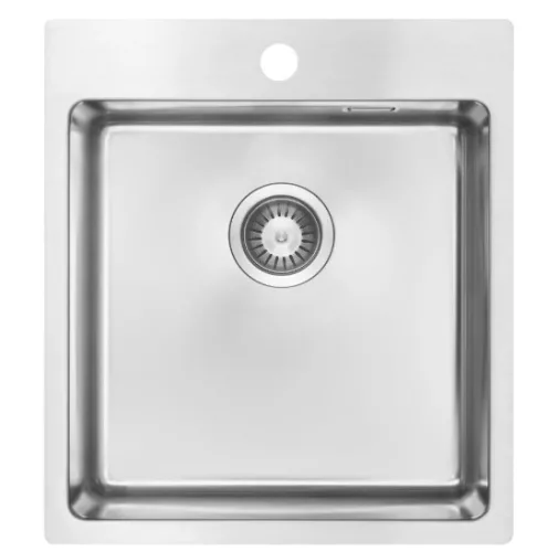 Mosogatótálca, Deante Olfato 1 medencés, acél mosogató, szálcsiszolt acél ZPO_010A