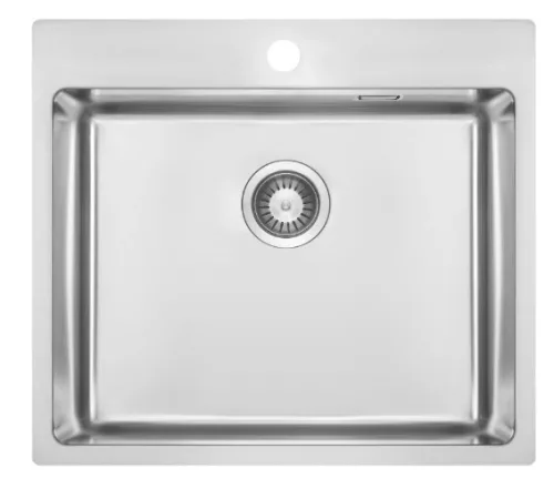 Mosogatótálca, Deante Olfato 1 medencés, acél mosogató, szálcsiszolt acél ZPO_010B