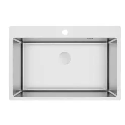   Mosogatótálca, Deante Olfato 1 medencés, acél mosogató, szálcsiszolt acél ZPO_010C