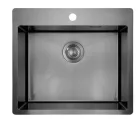Mosogatótálca, Deante Olfato Precious 1 medencés, acél mosogató, titanium ZPO_D10B
