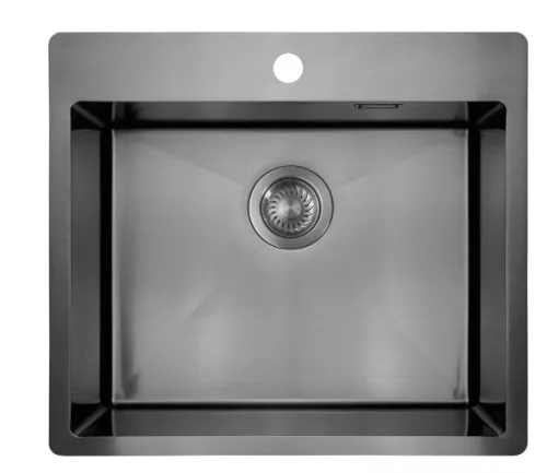 Mosogatótálca, Deante Olfato Precious 1 medencés, acél mosogató, titanium ZPO_D10B
