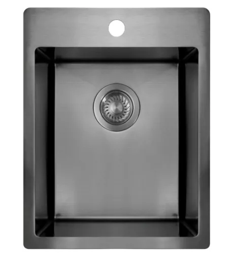 Mosogatótálca, Deante Olfato Precious 1 medencés, acél mosogató, titanium ZPO_D10E