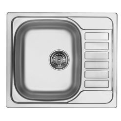   Mosogatótálca, Deante Soul  1 medencés csepegtetővel, acél mosogató, szatén ZEO_011A