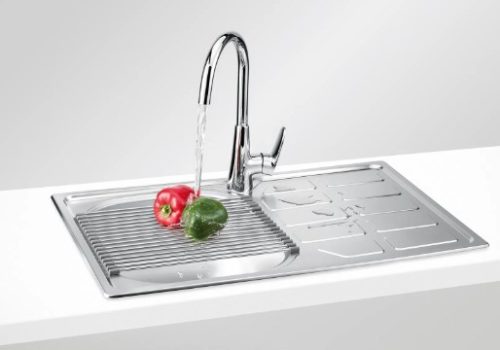 Mosogatótálca, Deante Soul  1 medencés csepegtetővel, acél mosogató, szatén ZEO_011A