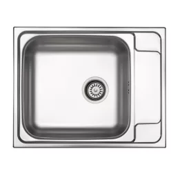   Mosogatótálca, Deante Soul  1 medencés csepegtetővel, acél mosogató, szatén ZEO_011B