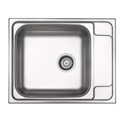   Mosogatótálca, Deante Soul  1 medencés csepegtetővel, acél mosogató, dekor ZEO_311B