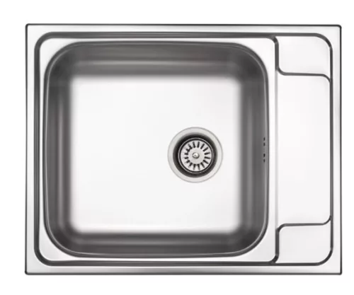 Mosogatótálca, Deante Soul  1 medencés csepegtetővel, acél mosogató, dekor ZEO_311B