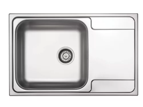 Mosogatótálca, Deante Soul  1 medencés csepegtetővel, acél mosogató, dekor ZEO_311C