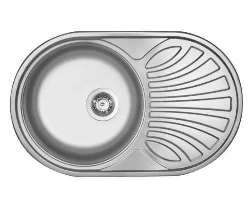 Mosogatótálca, Deante Twist 1 medencés csepegtetővel, acél mosogató, szatén ZEU_011B