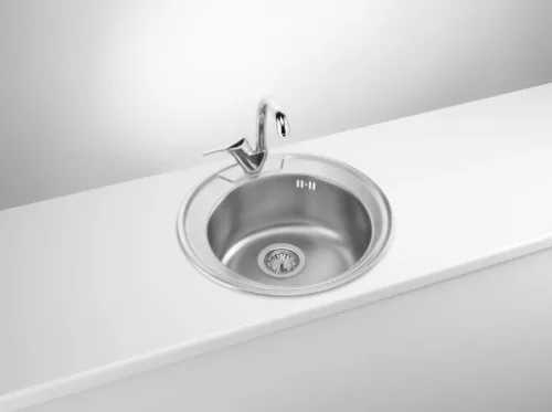 Mosogatótálca, Deante Twist 1 medencés, acél mosogató, szatén ZHC_0813
