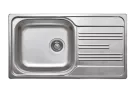 Mosogatótálca, Deante Xylo 1 medencés csepegtetővel, acél mosogató, szatén ZEX_0113