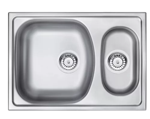 Mosogatótálca, Deante Xylo 1,5 medencés, acél mosogató, szatén ZEX_0503