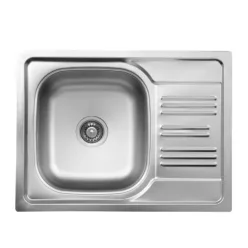   Mosogatótálca, Deante Xylo 1 medencés csepegtetővel, acél mosogató, dekor ZEX_311A