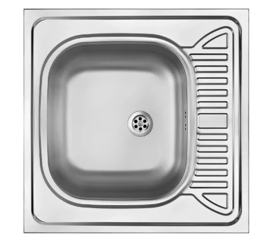 Mosogatótálca, Deante Tango 1 medencés csepegtetővel, acél mosogató, szatén ZE6_0140