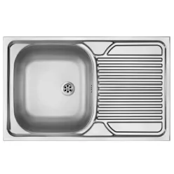   Mosogatótálca, Deante Tango 1 medencés csepegtetővel, acél mosogató, szatén ZM5_0110