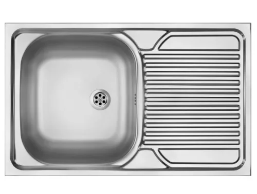 Mosogatótálca, Deante Tango 1 medencés csepegtetővel, acél mosogató, szatén ZM5_0110