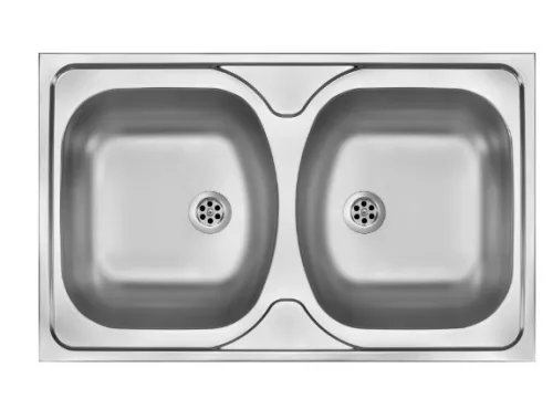 Mosogatótálca, Deante Tango 2 medencés, acél mosogató, szatén ZM5_0200