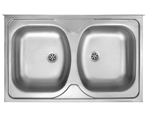 Mosogatótálca, Deante Tango 2 medencés, acél mosogató, szatén ZM5_020N
