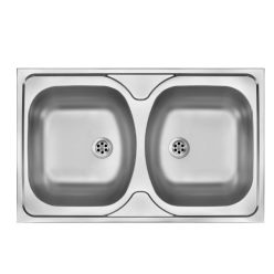   Mosogatótálca, Deante Tango 2 medencés, acél mosogató, dekor ZM5_3200