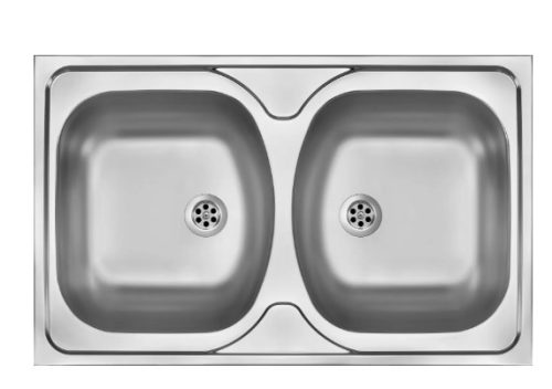 Mosogatótálca, Deante Tango 2 medencés, acél mosogató, dekor ZM5_3200