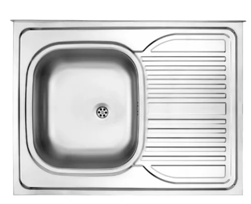 Mosogatótálca, Deante Tango 1 medencés csepegtetővel jobb oldalon, acél mosogató, dekor ZM6_311P