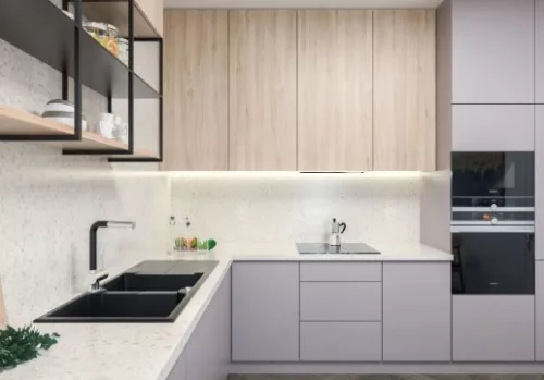 Mosogatótálca, Deante Andante 2 medencés csepegtetővel gránit mosogató, grafit ZQN_2213