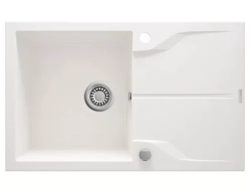 Mosogatótálca, Deante Andante Flush 1 medencés csepegtetővel, alabástrom ZQN_A11F