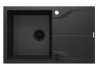 Mosogatótálca, Deante Andante Flush 1 medencés csepegtetővel, grafit metál ZQN_G11F