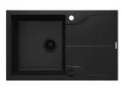 Mosogatótálca, Deante Andante Flush 1 medencés csepegtetővel, fekete ZQN_N11F