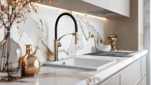 Mosogatótálca, Deante Corda 1 medencés, gránit mosogató, alabástrom ZQA_A10B