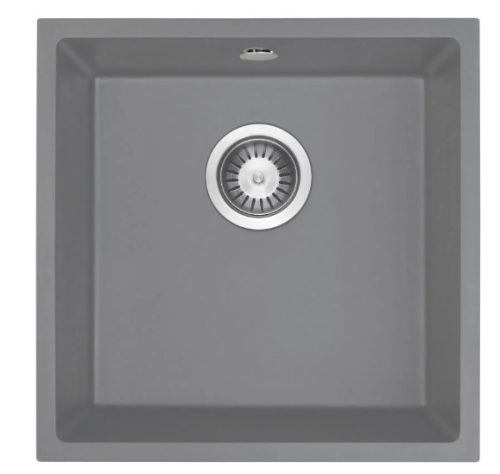 Mosogatótálca, Deante Corda 1 medencés, gránit mosogató, metálszürke ZQA_S10A