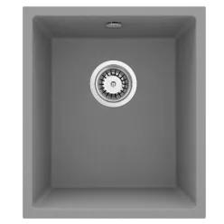   Mosogatótálca, Deante Corda 1 medencés, gránit mosogató, metálszürke ZQA_S10B