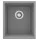 Mosogatótálca, Deante Corda 1 medencés, gránit mosogató, metálszürke ZQA_S10B