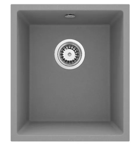 Mosogatótálca, Deante Corda 1 medencés, gránit mosogató, metálszürke ZQA_S10B