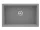 Mosogatótálca, Deante Corda 1 medencés, gránit mosogató, metálszürke ZQA_S10D