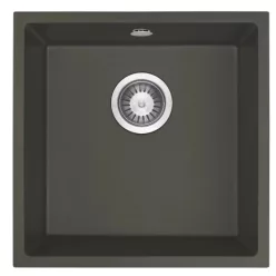   Mosogatótálca, Deante Corda 1 medencés, gránit mosogató, antracit metál ZQA_T10A
