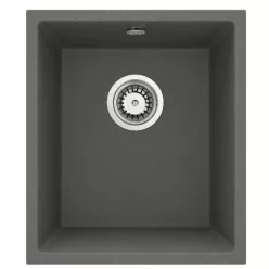   Mosogatótálca, Deante Corda 1 medencés, gránit mosogató, antracit metál ZQA_T10B