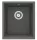 Mosogatótálca, Deante Corda 1 medencés, gránit mosogató, antracit metál ZQA_T10B