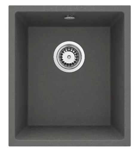 Mosogatótálca, Deante Corda 1 medencés, gránit mosogató, antracit metál ZQA_T10B