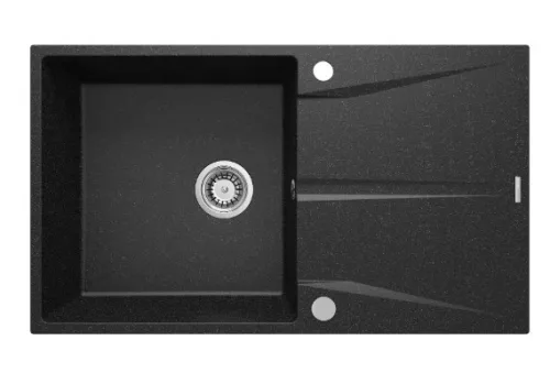 Mosogatótálca, Deante Corio 1 medencés csepegtetővel, gránit mosogató, grafit ZRC_211A