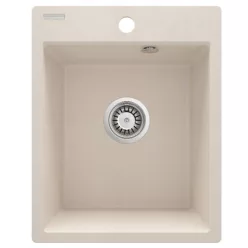   Mosogatótálca, Deante Corio 1 medencés, gránit mosogató, bézs ZRC_5103